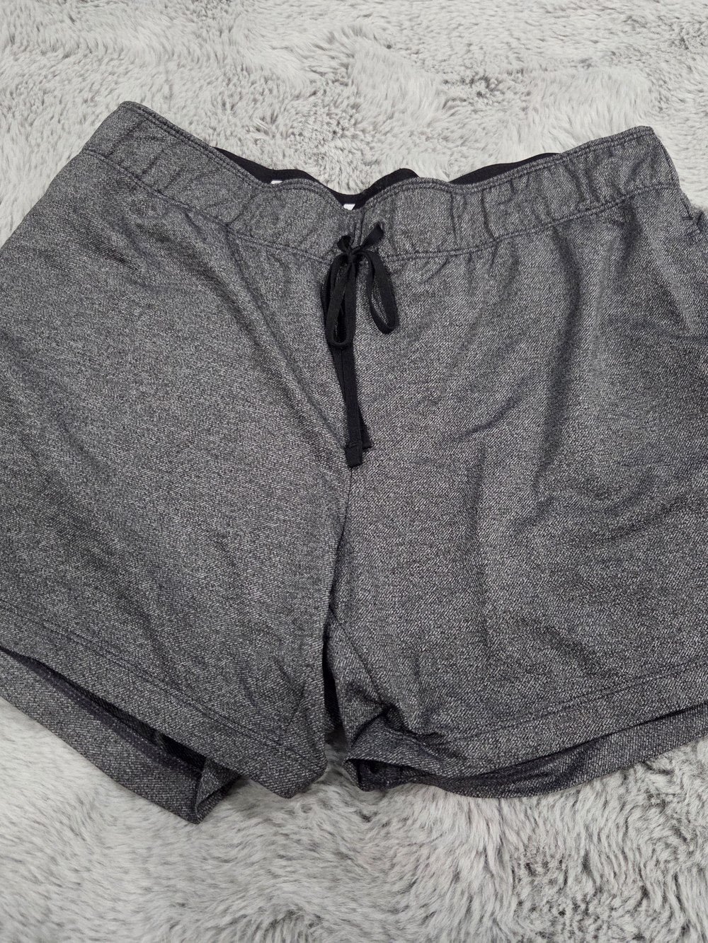Nike Women's Heather Gray Athletic Drawstring Shorts